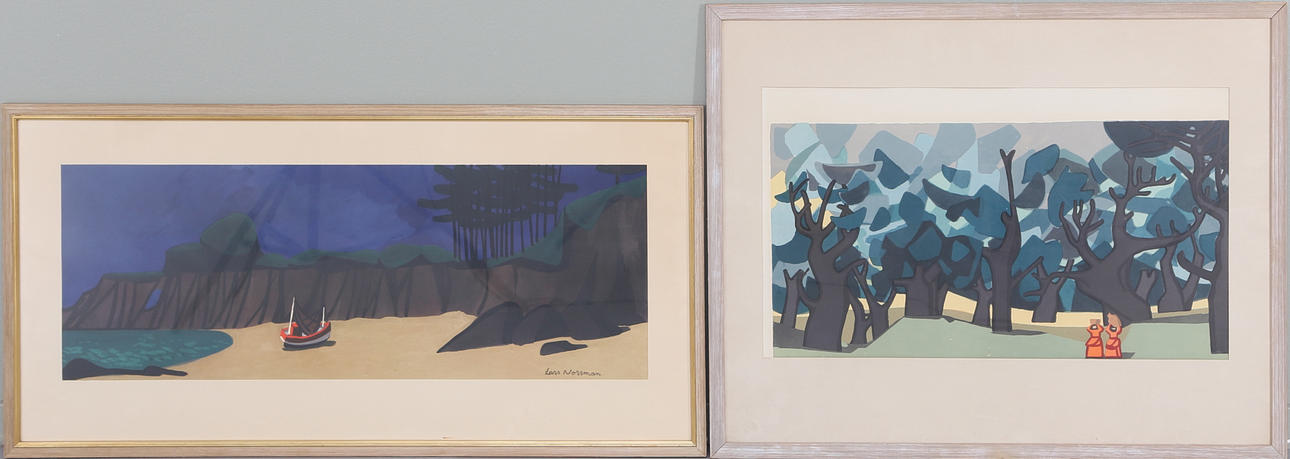 LARS NORRMAN. Grafiska blad, 2 st, ett signerat.