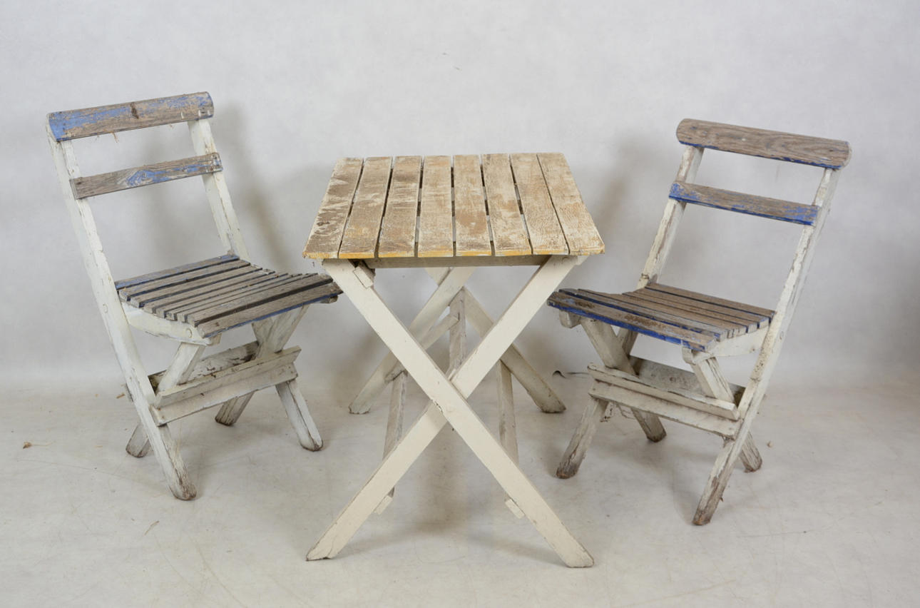 TRÄDGÅRDSGRUPP, 3 delar, 1900-tal.