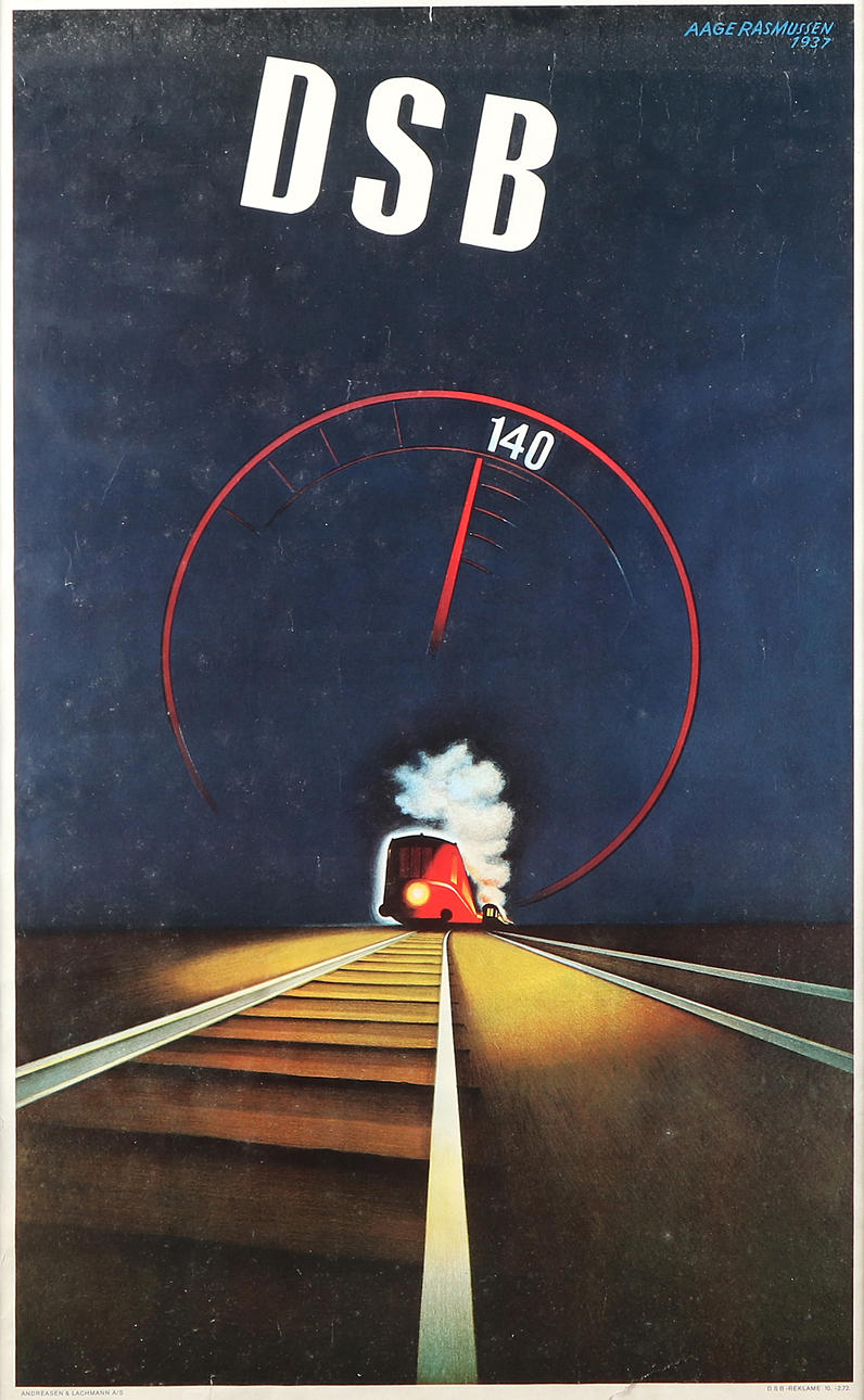 AFTER AAGE RASMUSSEN. Poster, offset. ETC. in 1937. Later prints.