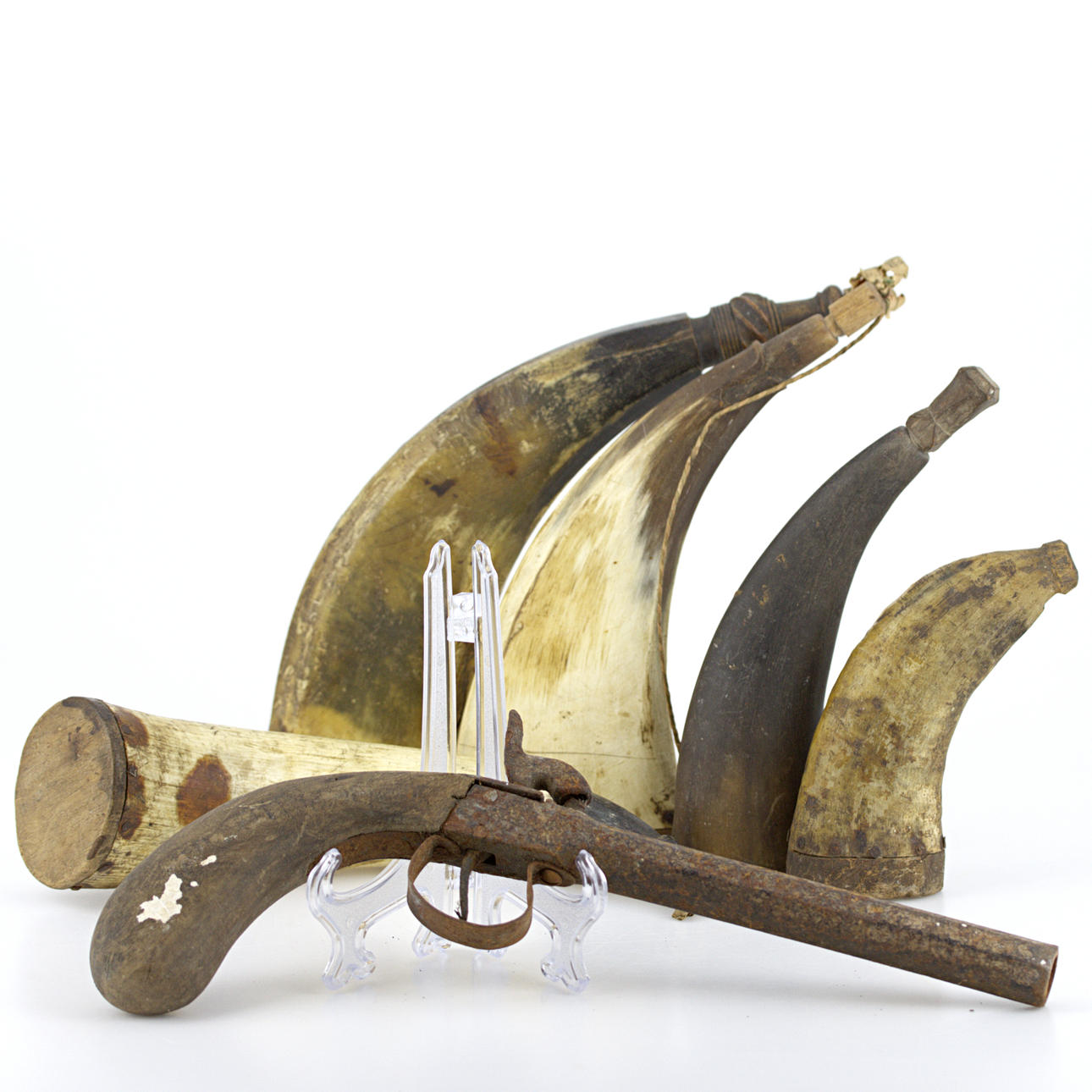 SLAG LOCK PISTOL and KRUTHORN, 1 + 5 pieces, 18th/20th century. Weapons ...