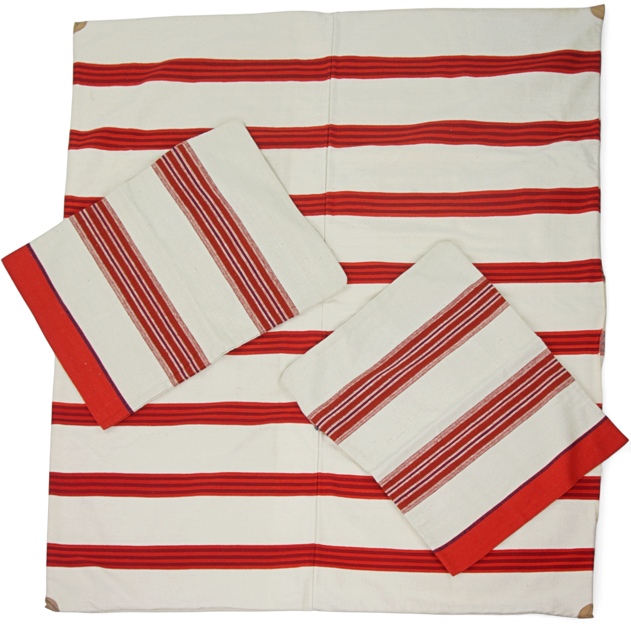 DYNVAR och KUDDVAR 1 + 2 delar, vävd, ull, 1900-tal.