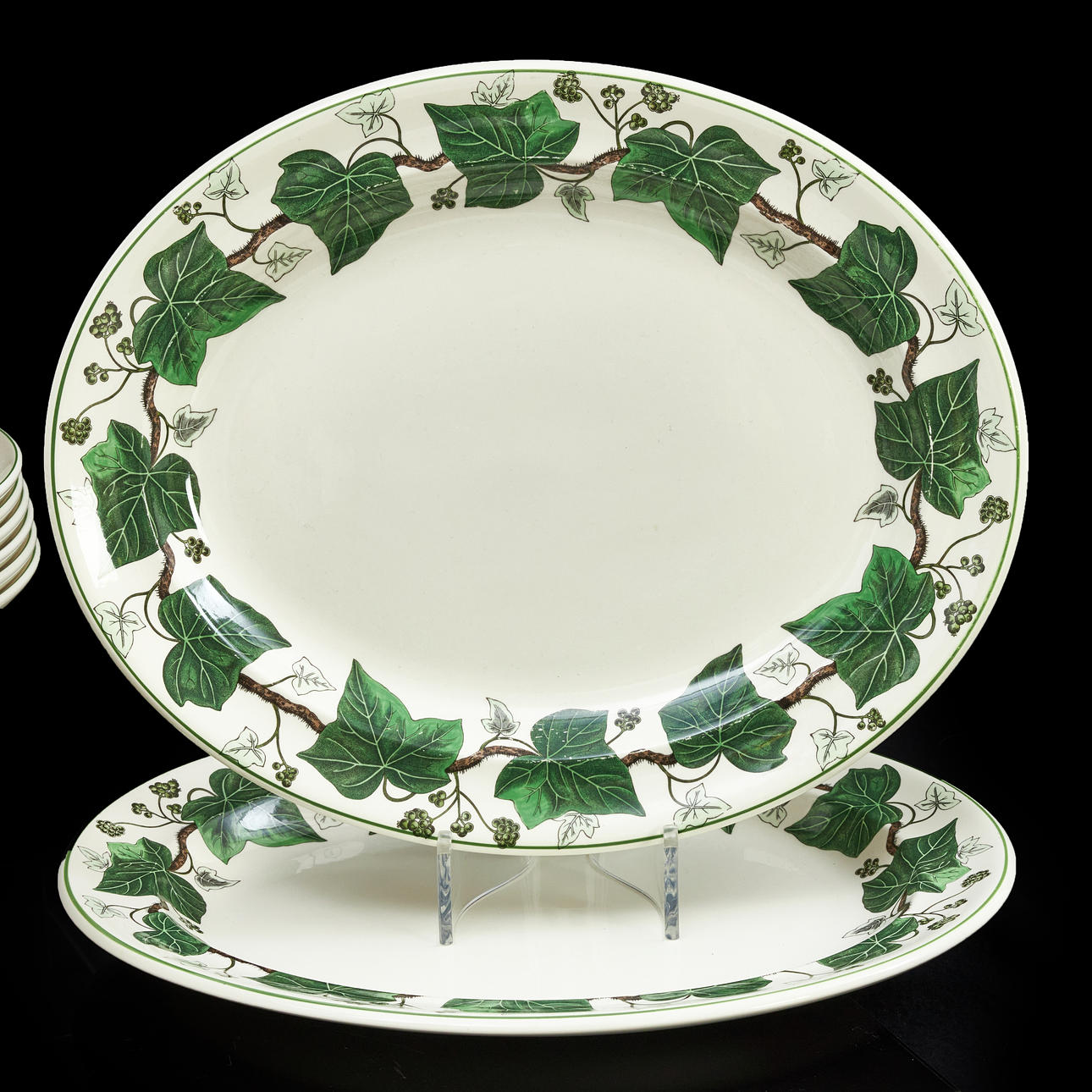 DINNERWARE SET, 99 dlr., “Napoleon Ivy”, porcelain with transfer