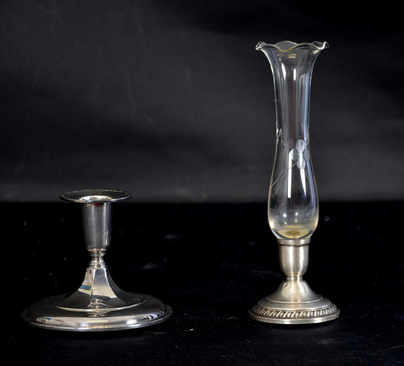 SILVERVAS, samt LJUSSTAKE SILVER.