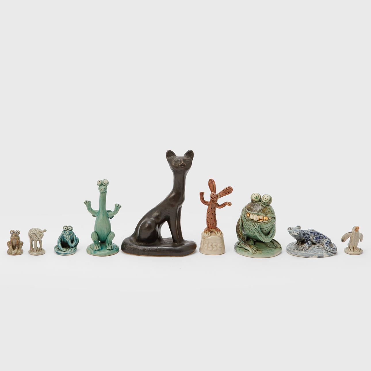 REX STUART BECK. Figuriner, 9 stycken, keramik, signerade. Keramik ...