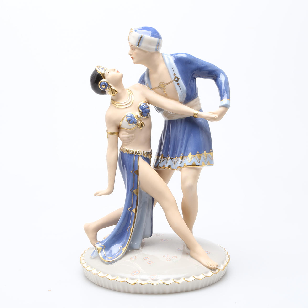 FIGURGRUPP, Porslin, Art Deco, Royal Dux, 1920/30-tal.