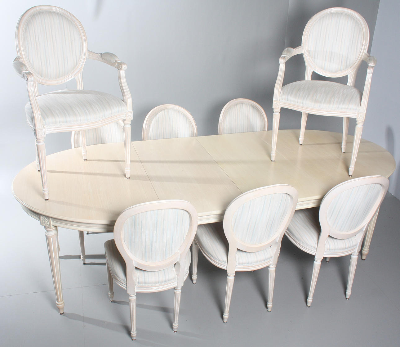 MATSALSMÖBEL, 11 delar, gustaviansk stil. 1900-tal.