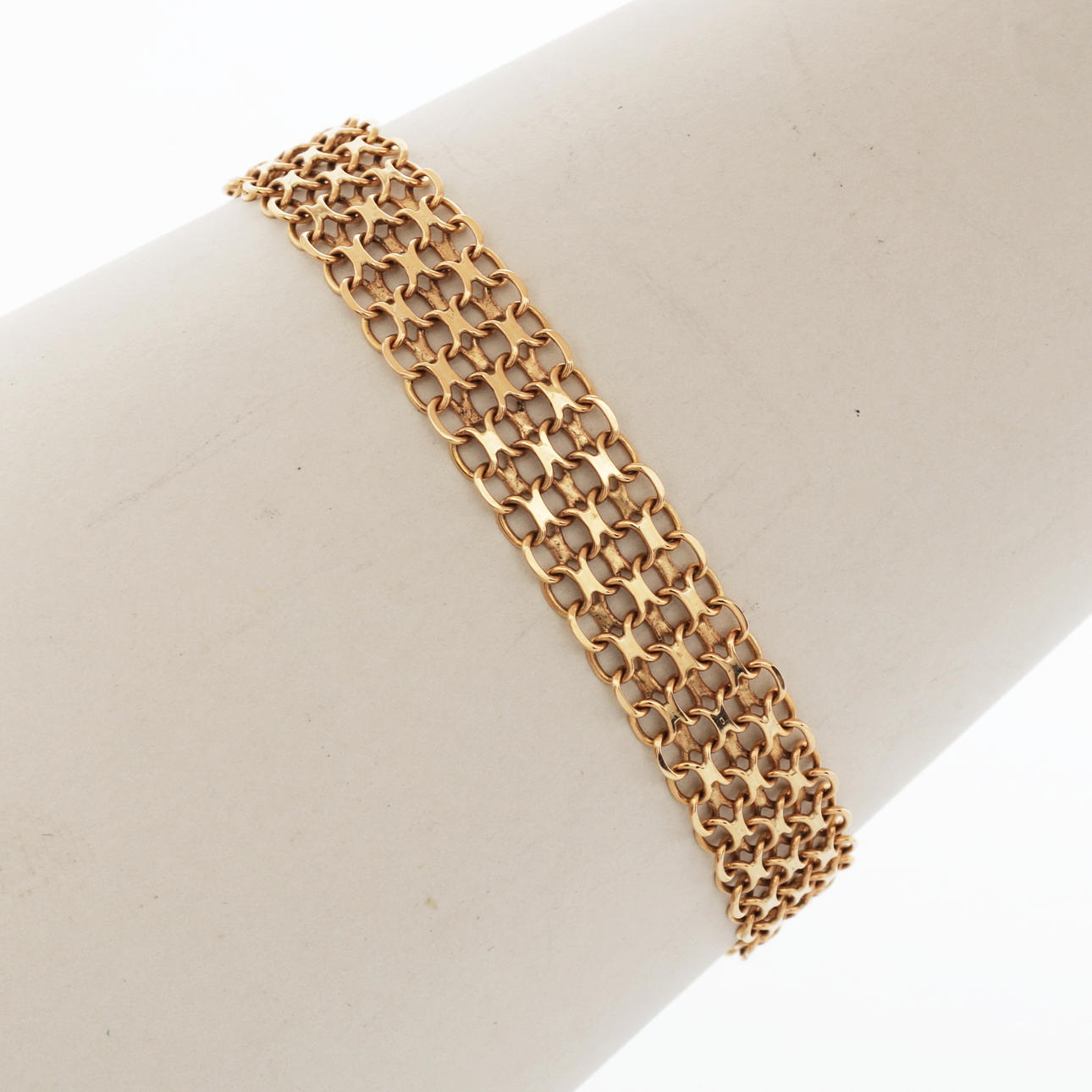 BRACELET, gold 18K, x-link, Jo-Ans Guld AB, 1980, total weight 12,08 ...