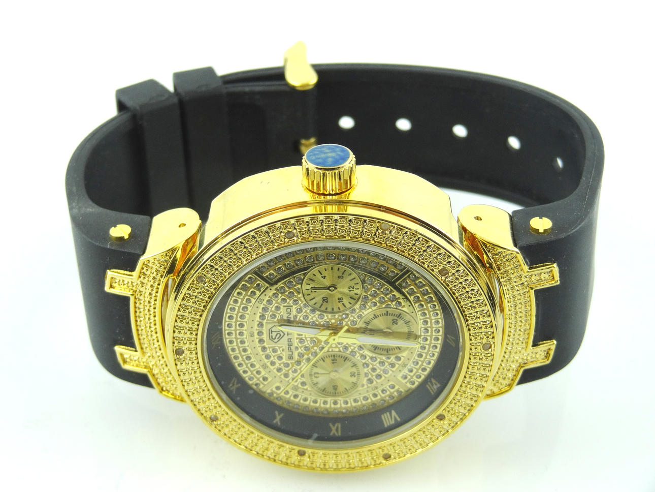 SUPER TECHNO MÄN'S DIAMOND WATCH.