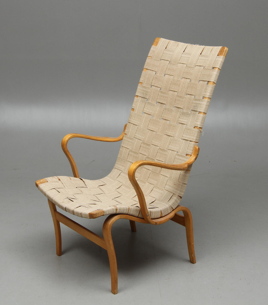 FÅTÖLJ, Bruno Mathsson märkt, 1900-tal.