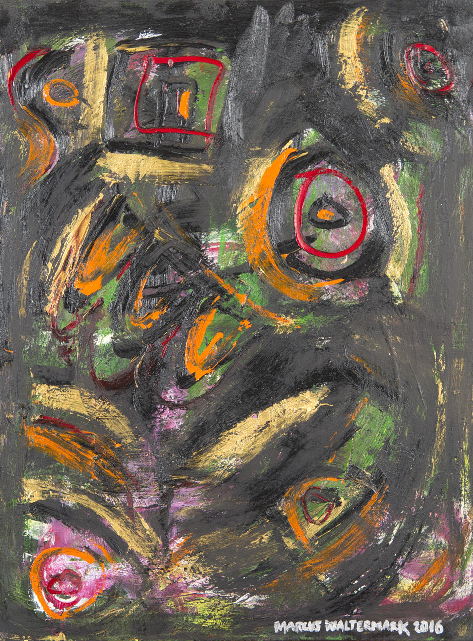 MARCUS WALTERMARK. "Voodoo", olja/akryl på duk, signerad 2016.