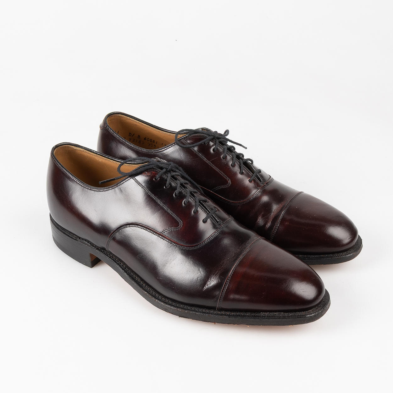Johnston & Murphy Large Cap Toe Burgundy Leather Oxfords Men\'s Size 11 Johnston & Murphy Burgundy Leather Cap Toe Oxfords Men main image 3