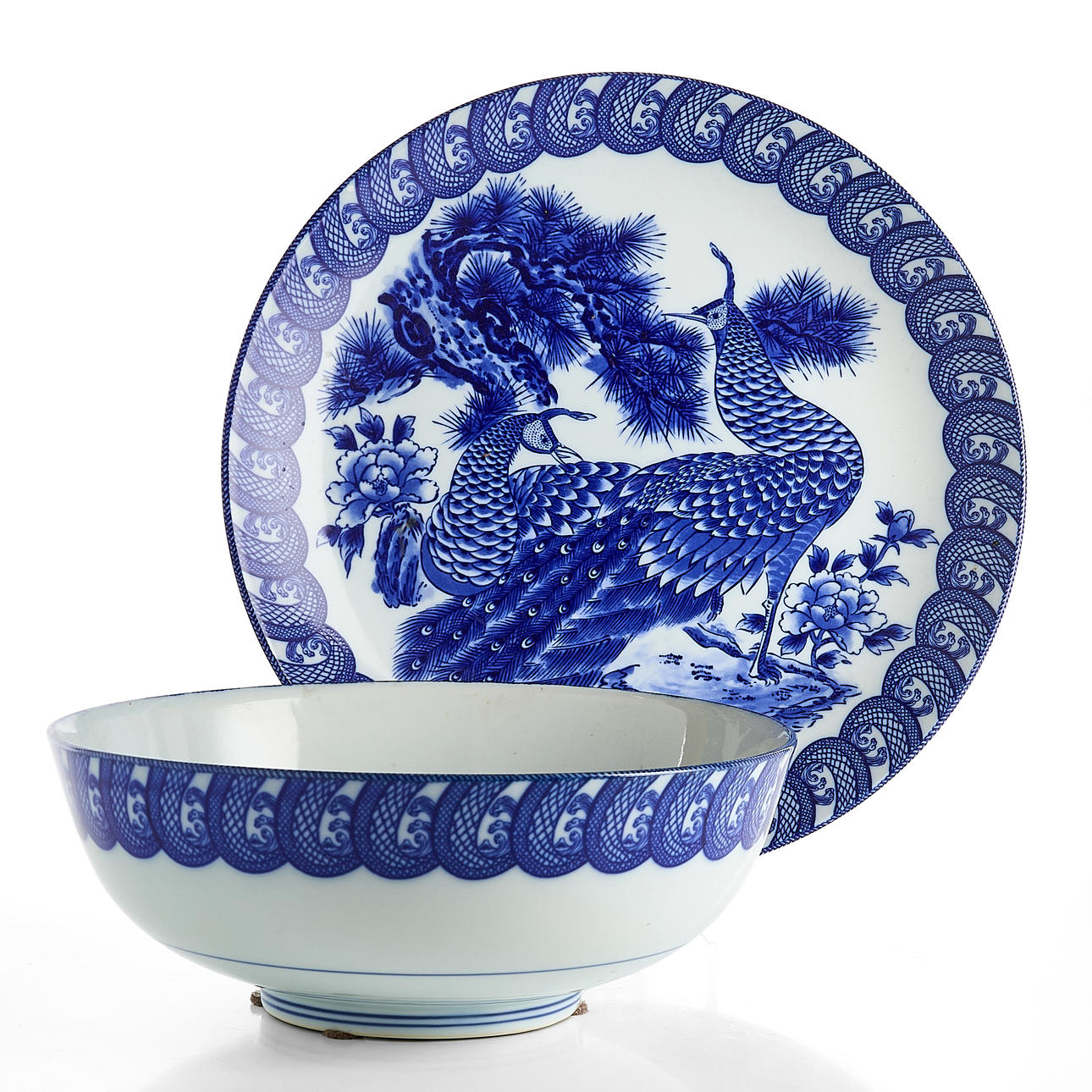 工芸品 Bowl A bowl, Japan, mid 20th century, underglaze blue decoration of
