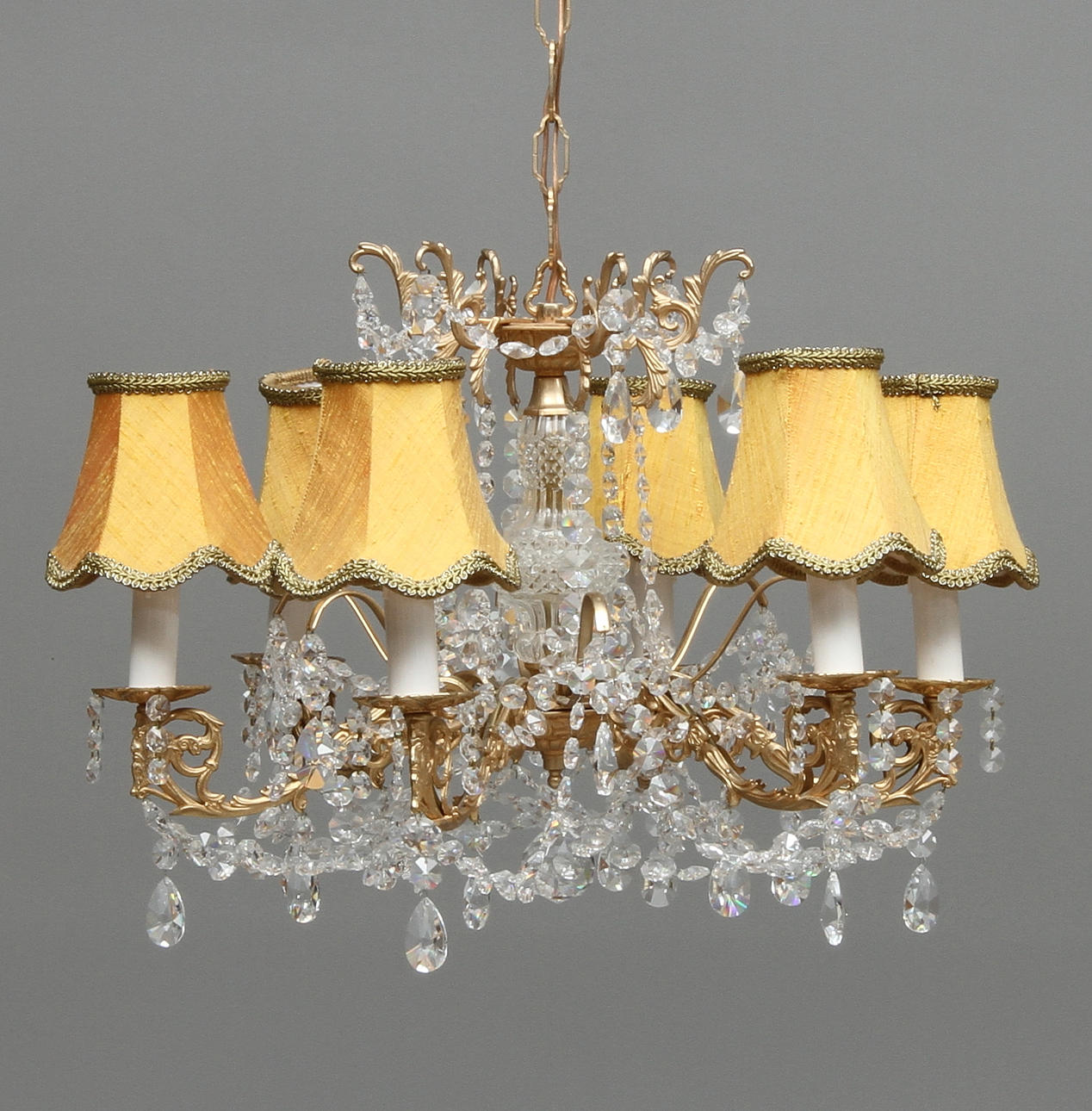 LJUSKRONA, 6 ljusarmar, 19/2000-tal.