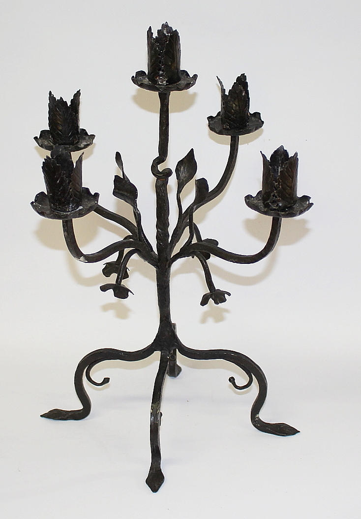 LJUSSTAKE, smide, vintage.