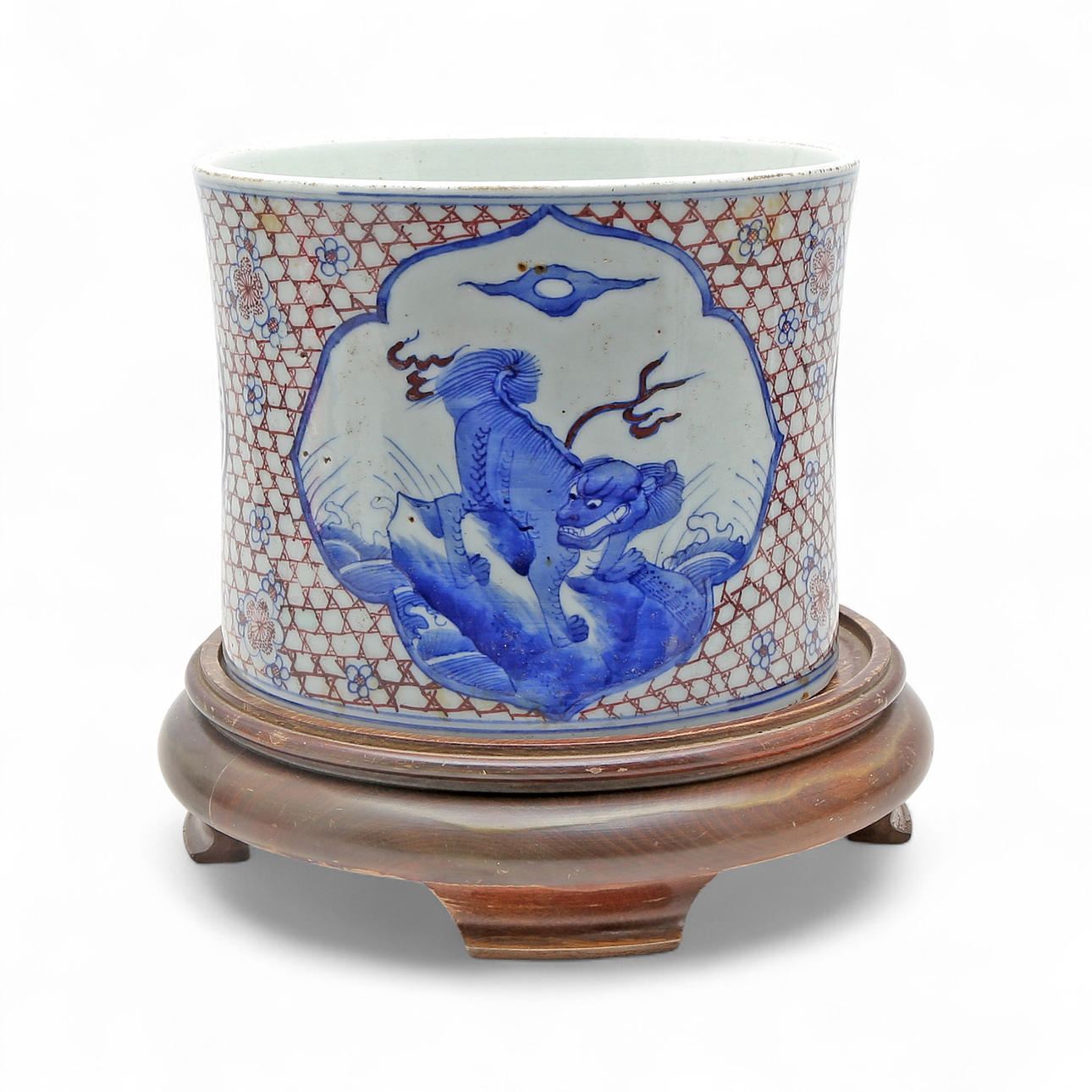 Chinese Qing pot in blue and white porcelain, 20th Century. Ceramics ...