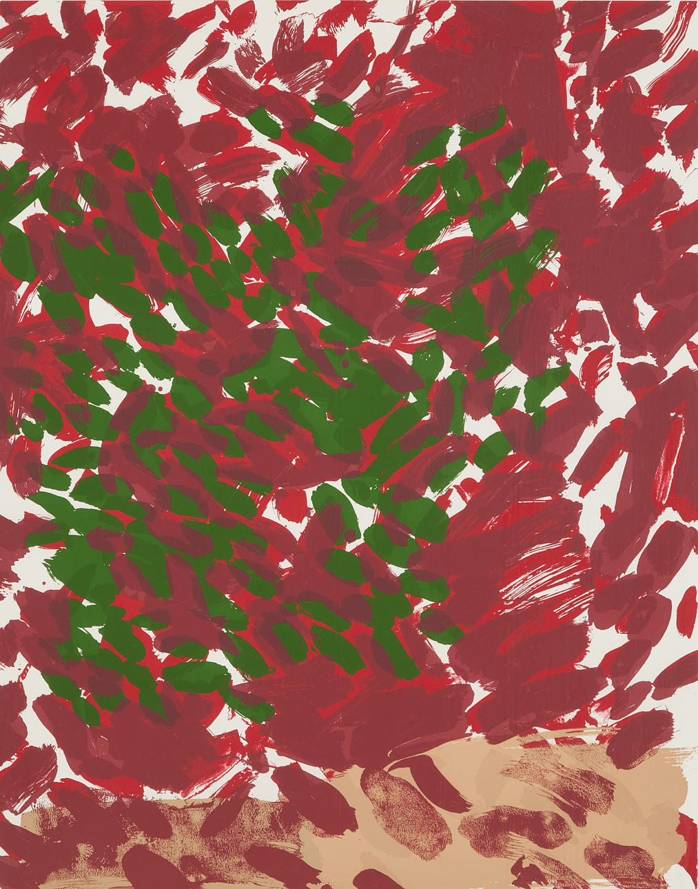 BO SWENSON (1932-2022). Composition, silkscreen, signed, numbered 21/30.