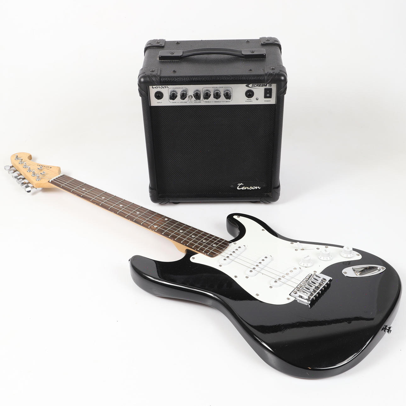 ELECTRIC GUITAR WITH AMPLIFIER, Tenson.