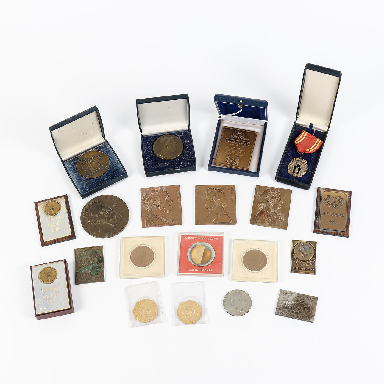 MEDALJER OG PLAKETTER.