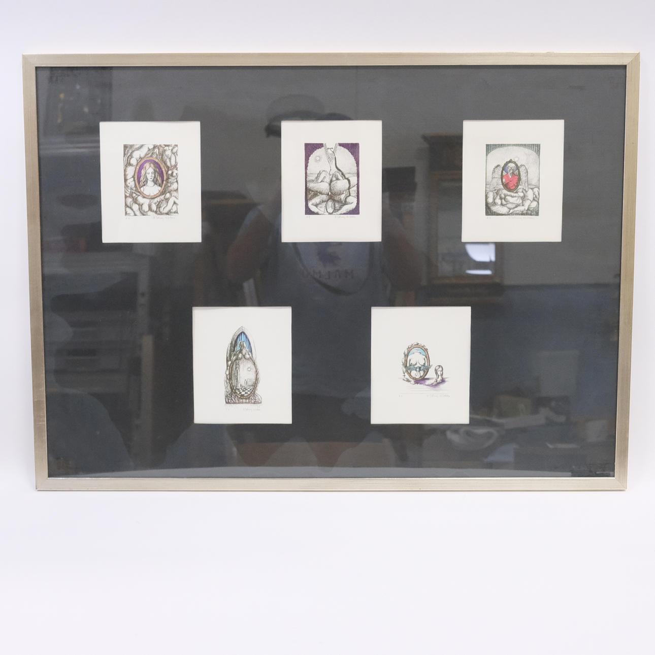 BERT JOHNNY NILSSON. FIVE LITHOGRAPHS, FRAMED.