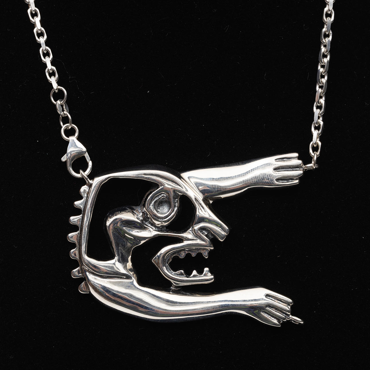 COLLIER, Sterling silver, Bengt Lindström.
