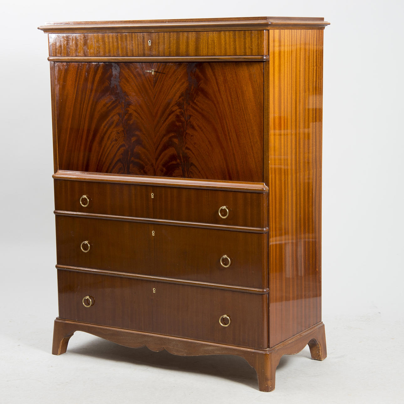 CHIFFONJÉ, mahogny, 1900 talets mitt.