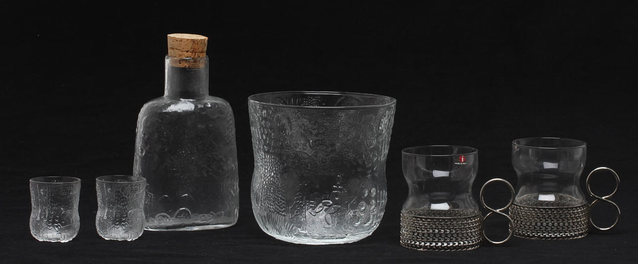 PARTI GLAS, 14 delar, Iittala och Arabia.