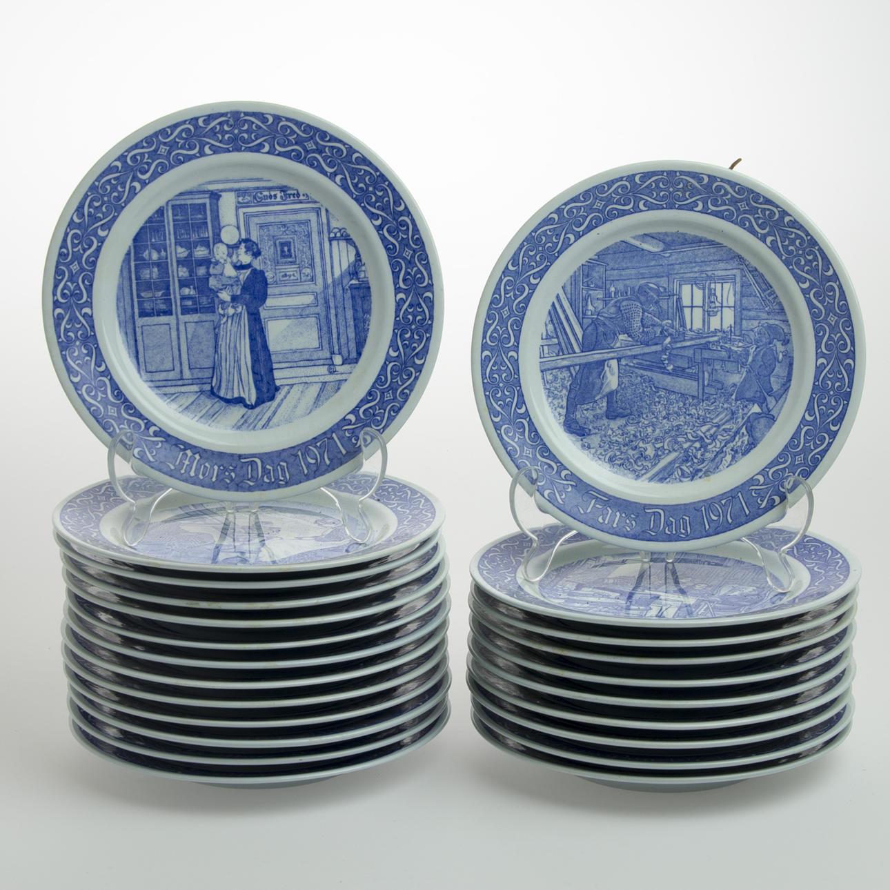 MORS- samt FARSDAGSTALLRIKAR, Rörstrand.