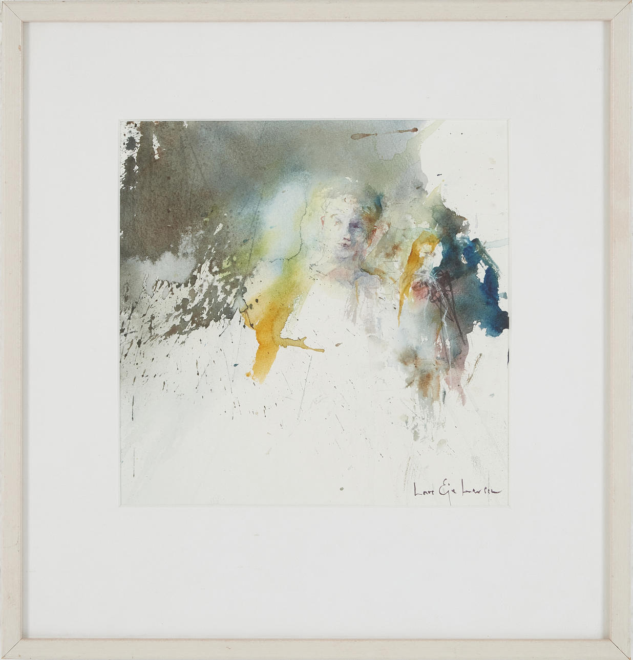 LARS EJE LARSSON. Figure composition, watercolor, signed.