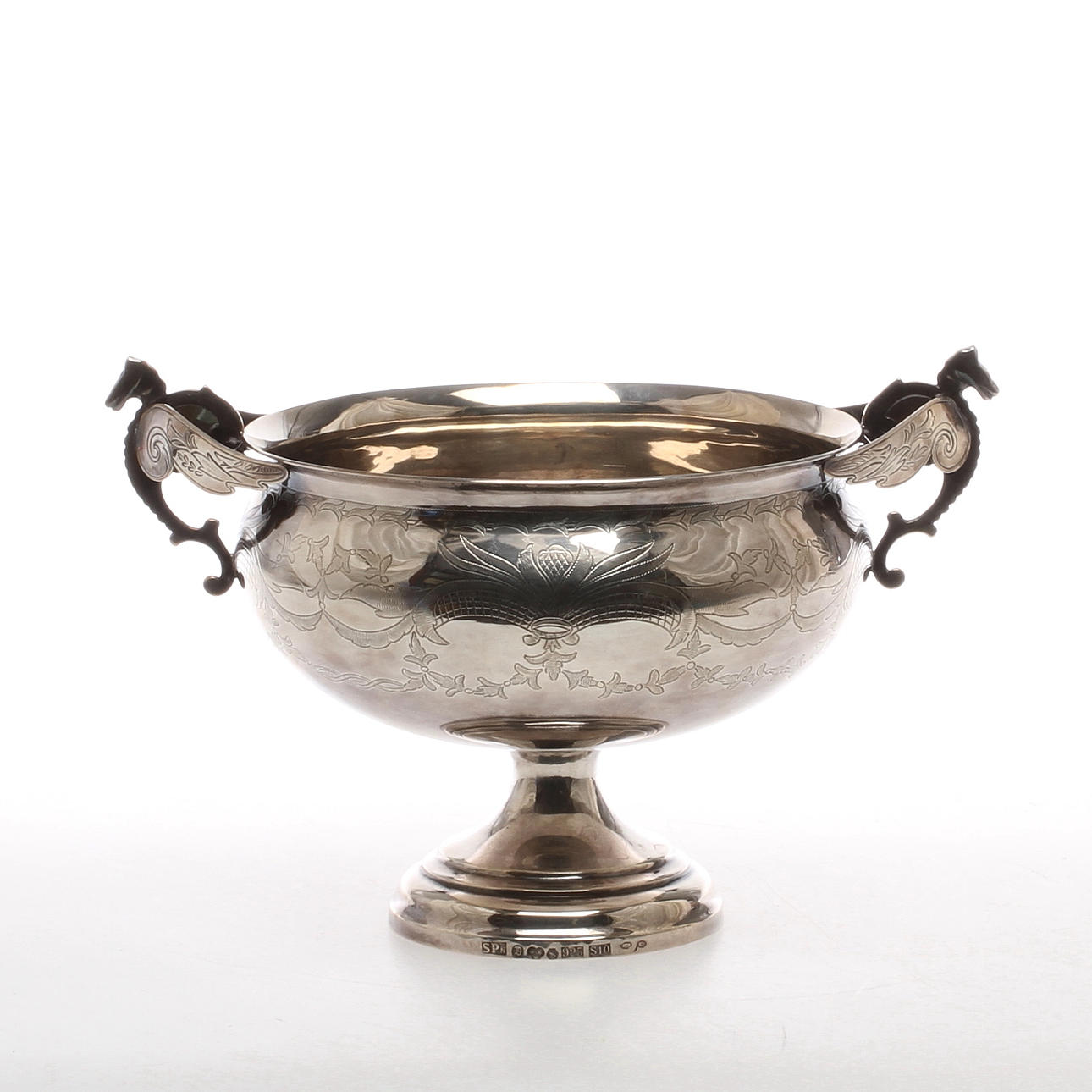 SKÅL, på fot, sterlingsilver, Sigfrid Pettersson, Bollnäs, 1992.