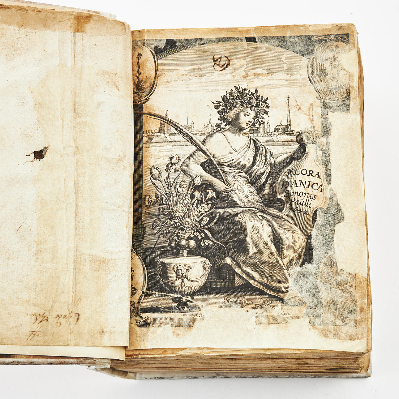 RARE HERB BOOK, FLORA DANUCA, 1647-1648.