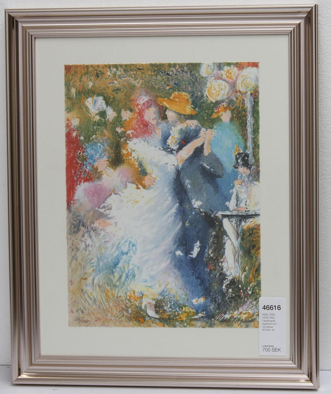 KARL-ERIK HÖGLUND. Färglitografi, signerad och numrerad 85/290.