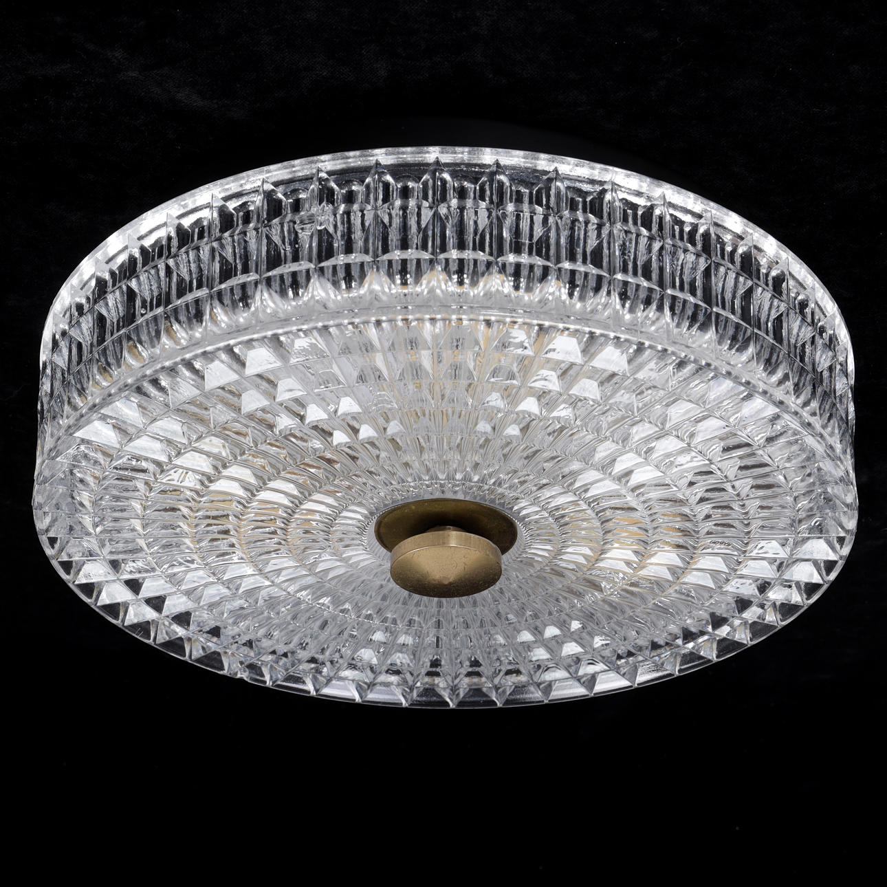 CEILING PLAFOND, glass/metal, 1960s.