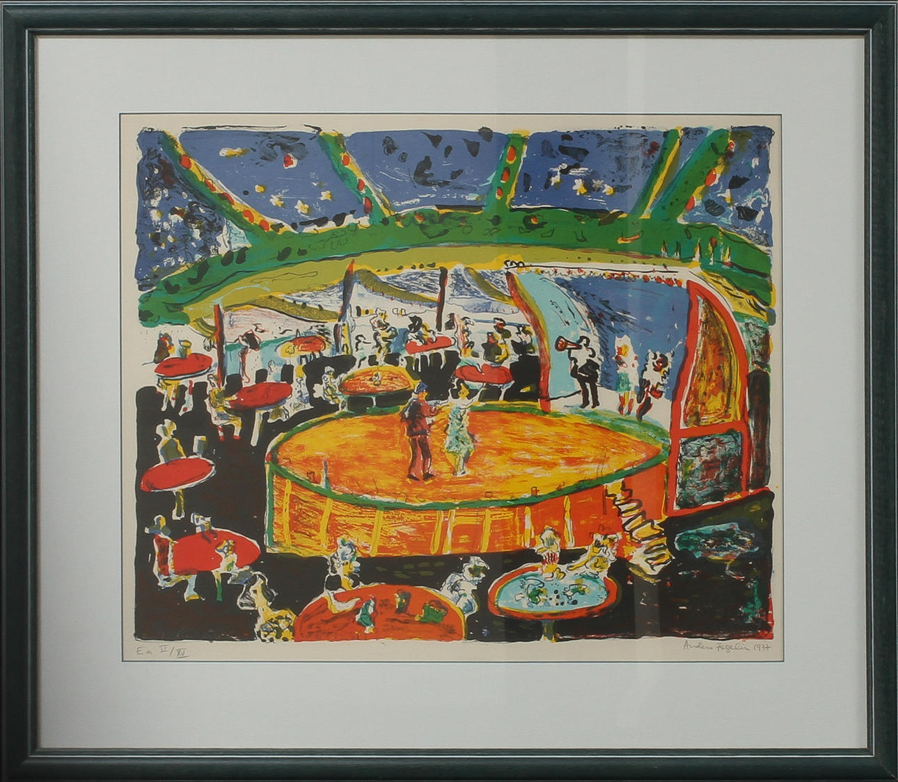 ANDERS FOGELIN. Färglitografi, signerad samt numrerad EA II/XV.