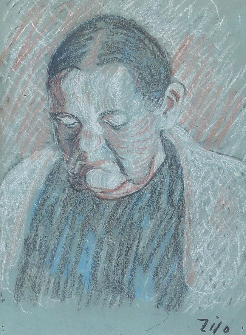 GUNNAR ZILO. Mixed media, artist's mother, signed. Art - Paintings ...