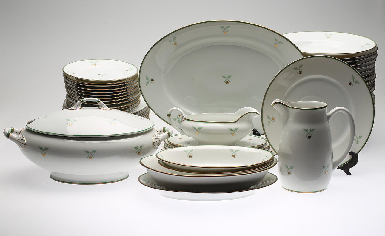 MATSERVIS, 56 delar, porslin, Lidköpings Porslinsfabrik, 1920-tal.