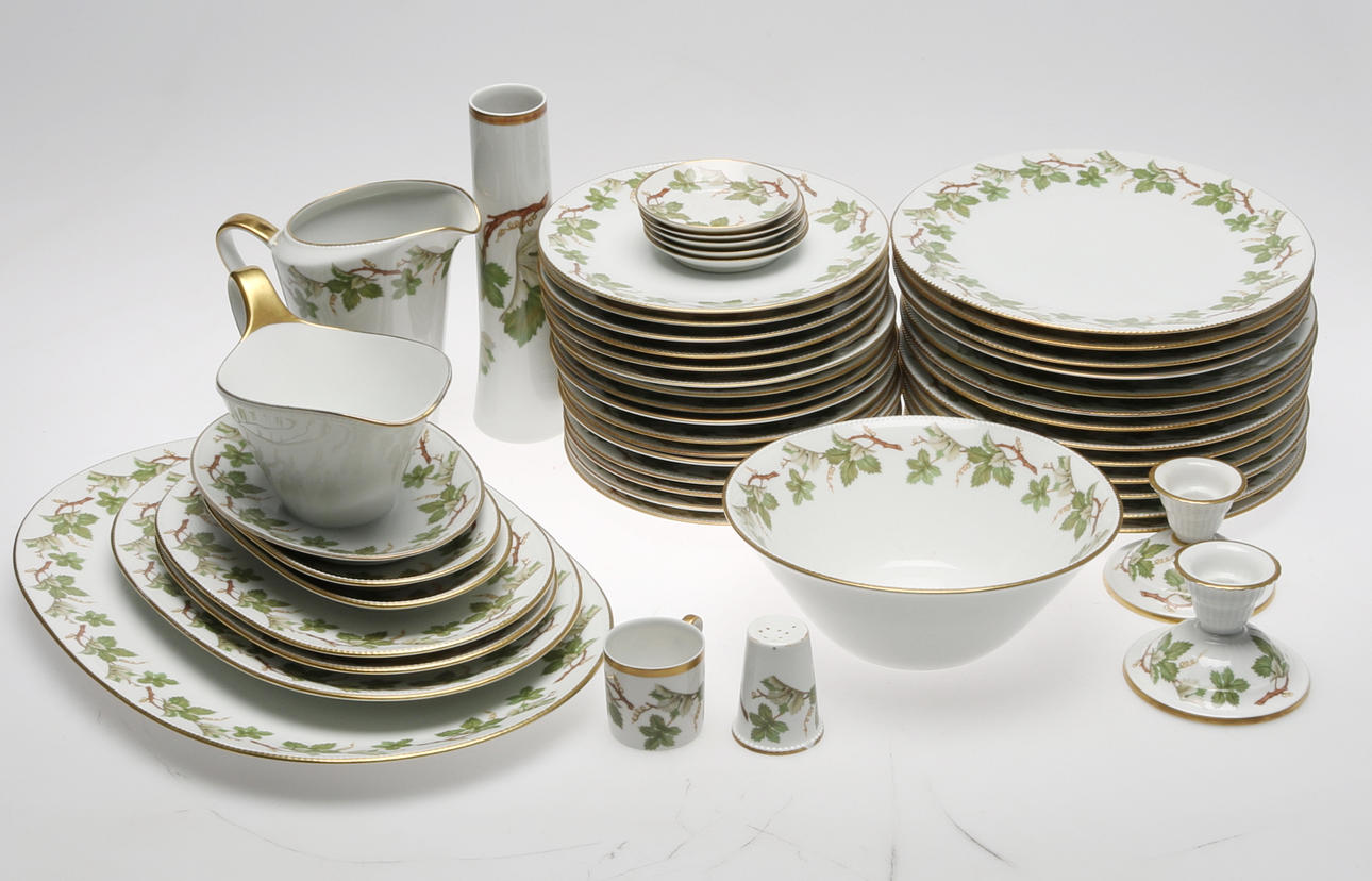 MATSERVIS, 47 delar, Hackefors "Vinranka".