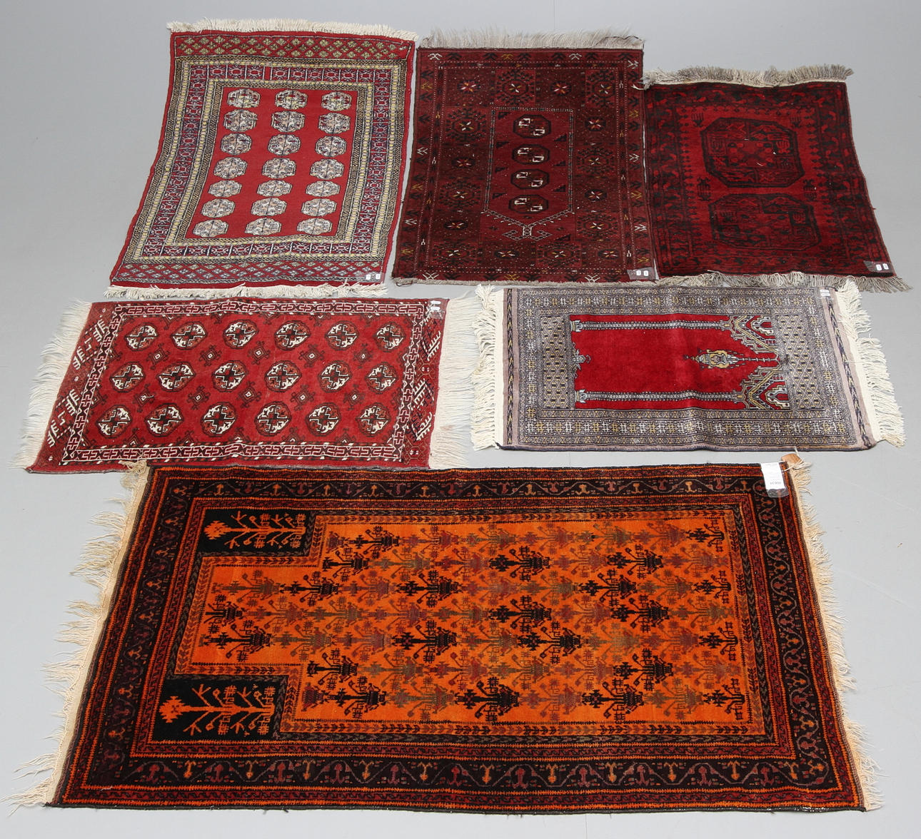 ORIENTMATTOR 6 st, Den största 145X90 cm.