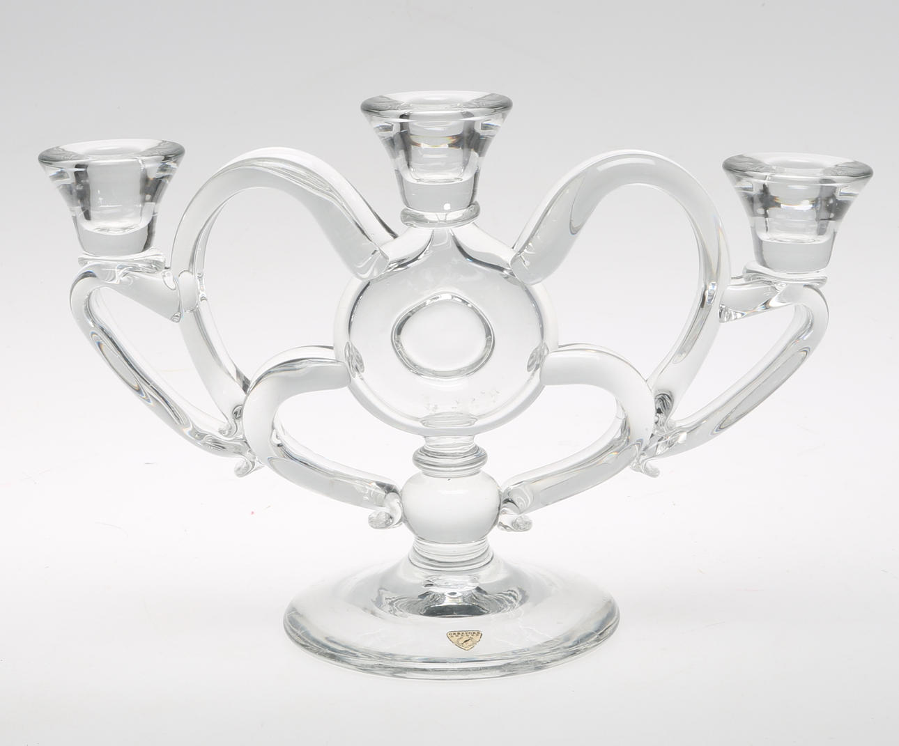 LJUSSTAKE, glas, Orrefors.