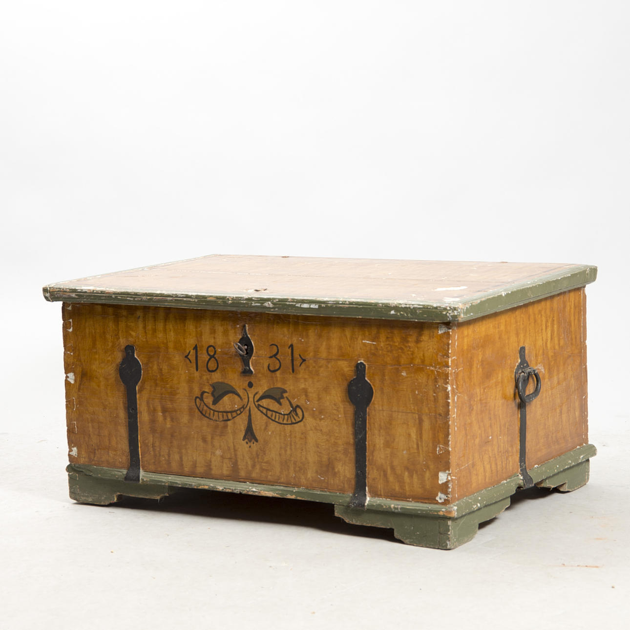 KISTA, drickamålad, daterad 1831.