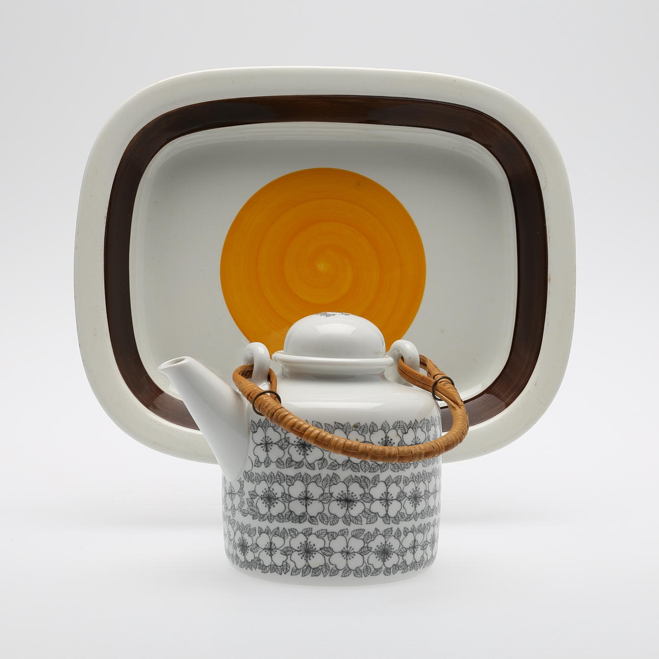 PORSLIN, 2 delar, Rörstrand, 1900-talets mitt.