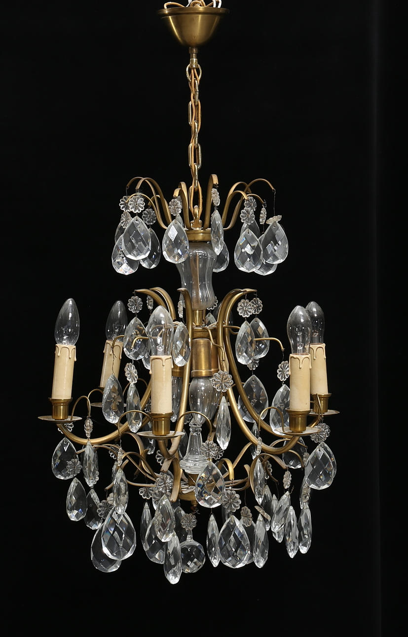 LJUSKRONA, barockstil, 1900-talets andra hälft, höjd ca 80 cm.