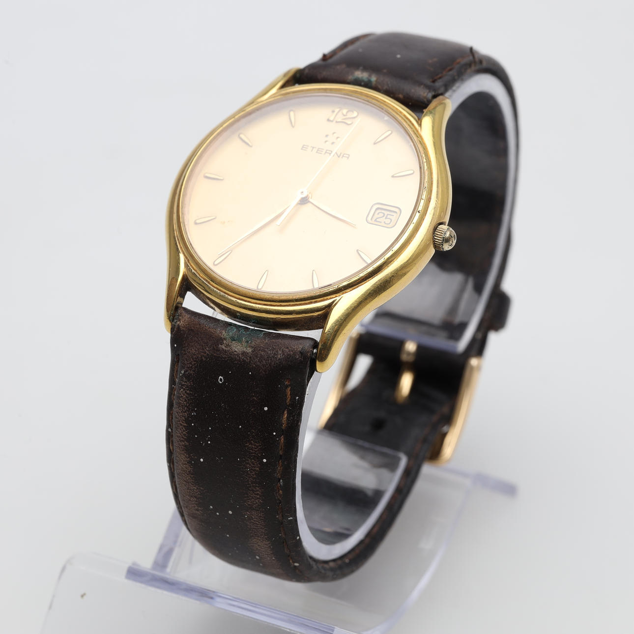 RELOJ DE PULSERA Eterna, dorado, cuarzo.