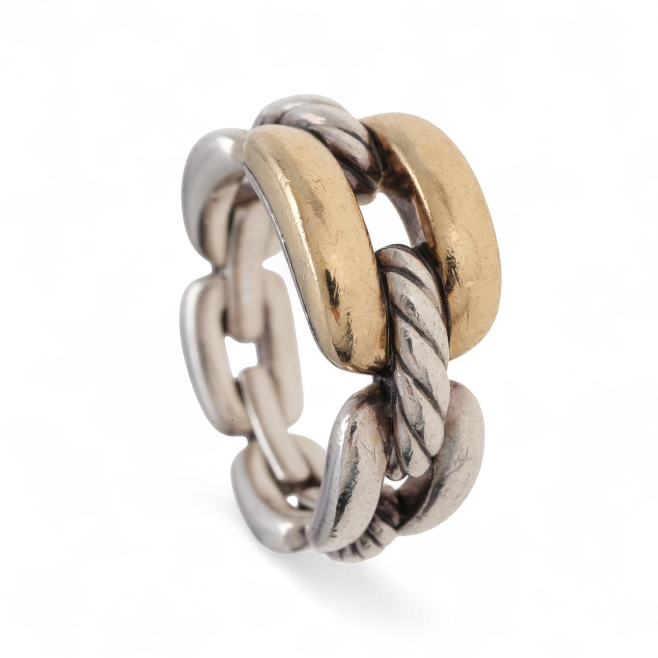 DAVID YURMAN. Sortija Wellesley Chain Link.