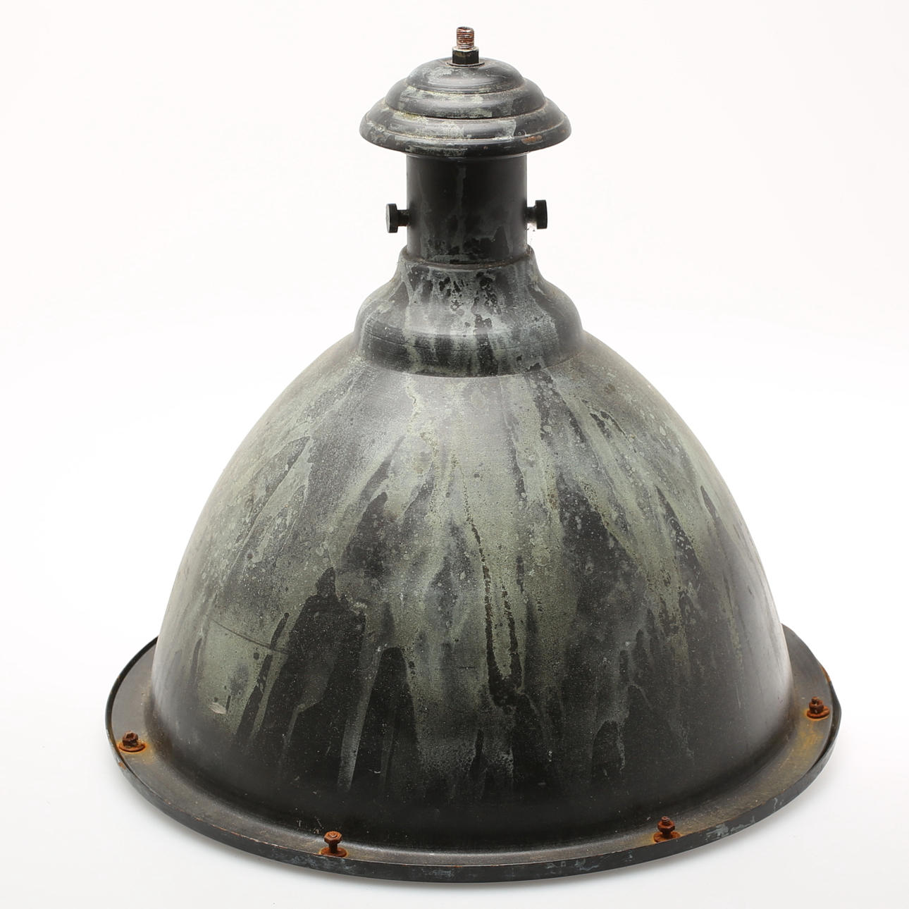 INDUSTRILAMPA, emaljerad, 1900-tal.