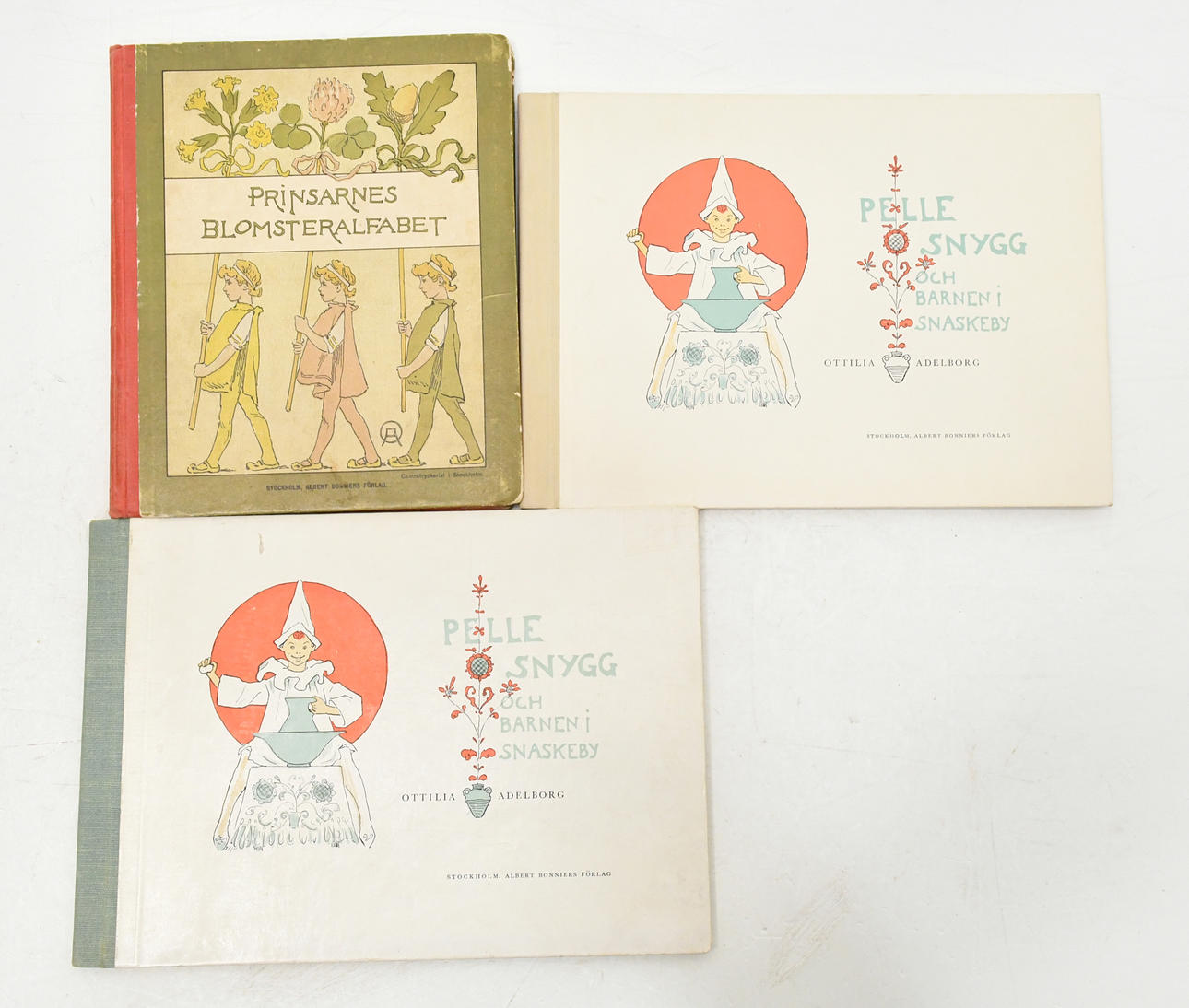 Böcker av Ottilla Adelborg. 3 Volymer.