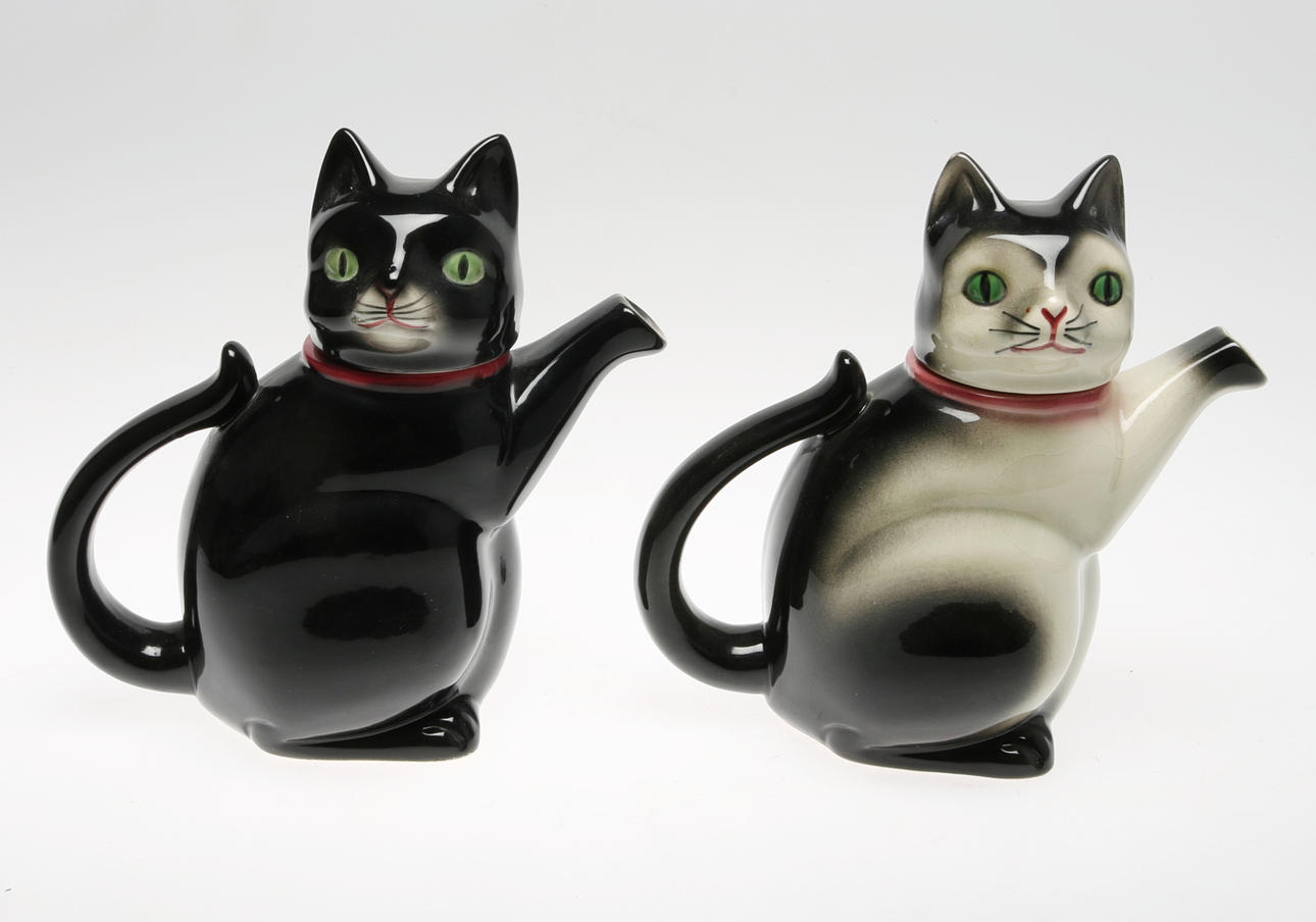 KANNOR, keramik, 1900-talets mitt, 2 st.