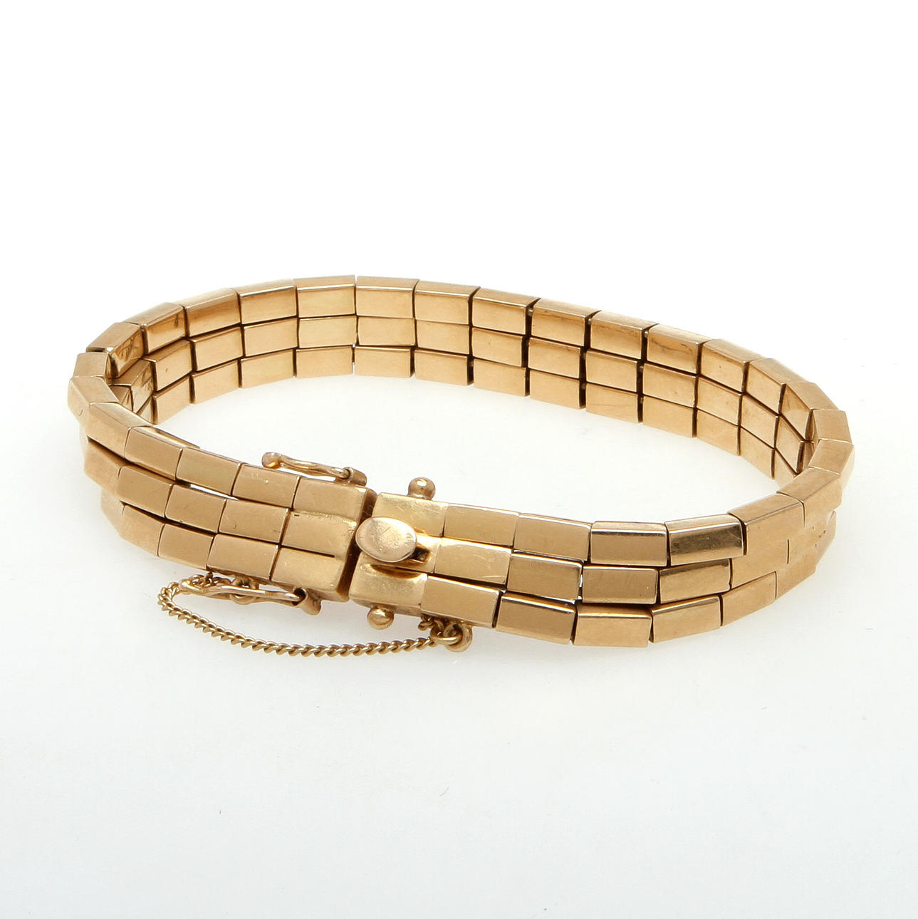 ARMBAND, 18K rödguld. Vikt 39,0 g.