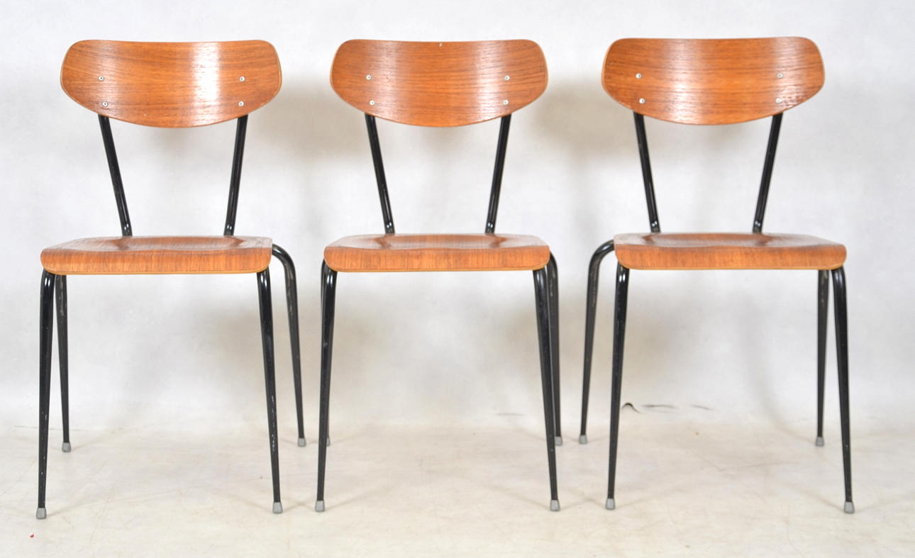 STOLAR, 3 st, Grythyttans stålmöbler, 1900-tal.