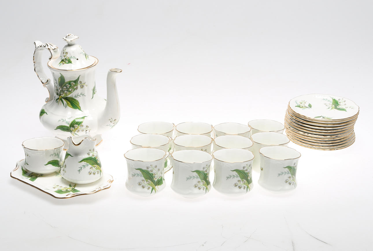 KAFFESERVIS, 16 delar, Hammersley, England.