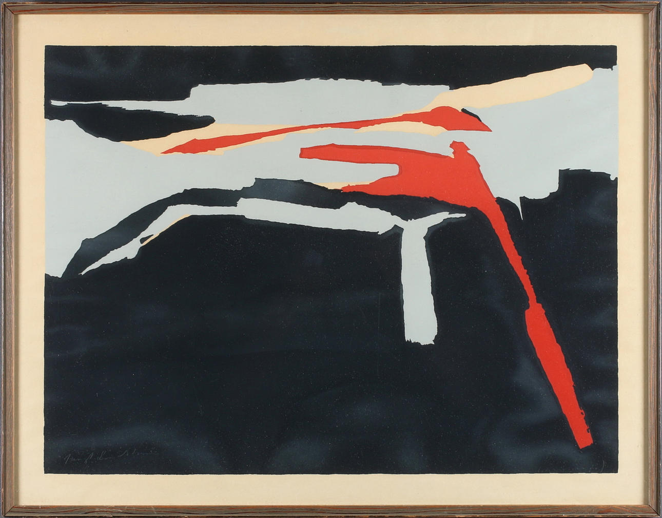 BENGT LINDSTRÖM. Komposition, serigrafi, signerad och numrerad 202/250.